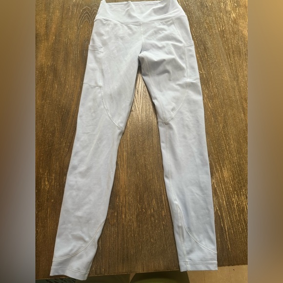 Curves n Combat Boots brand. Powder Blue. Full length leggings - Picture 3 of 8